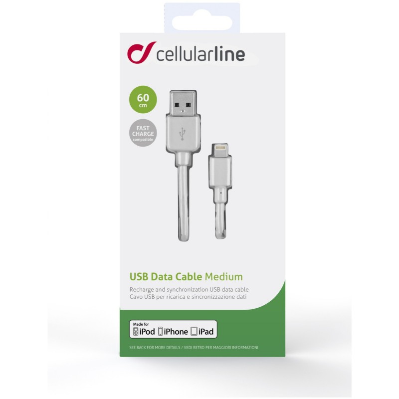 Cellularline 37714 0,6 m Weiß