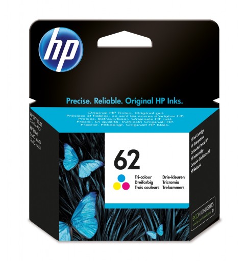 HP 62 cartouche d'encre trois couleurs authentique