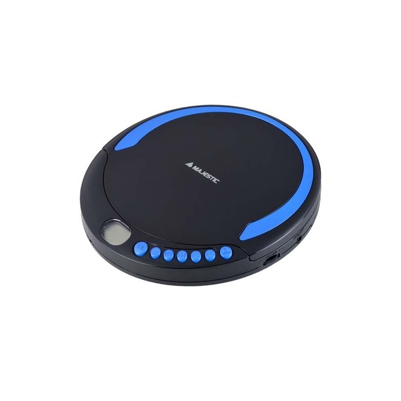 New Majestic DM-1550 Portable CD player Black, Blue