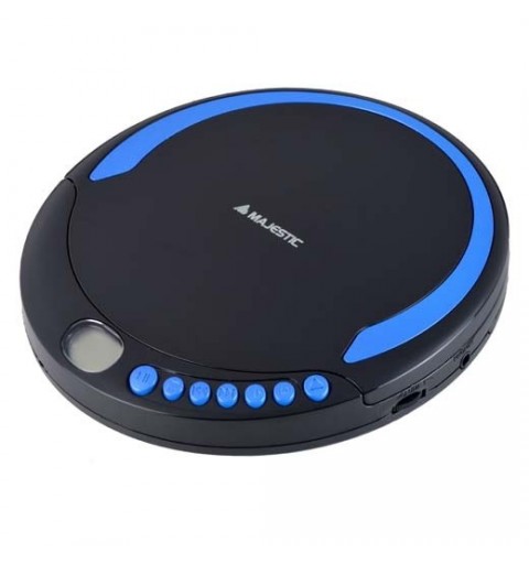 New Majestic DM-1550 Portable CD player Black, Blue