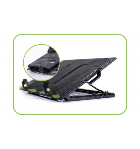 Techly Notebook stand and cooling pad for Notebook up to 17.3"