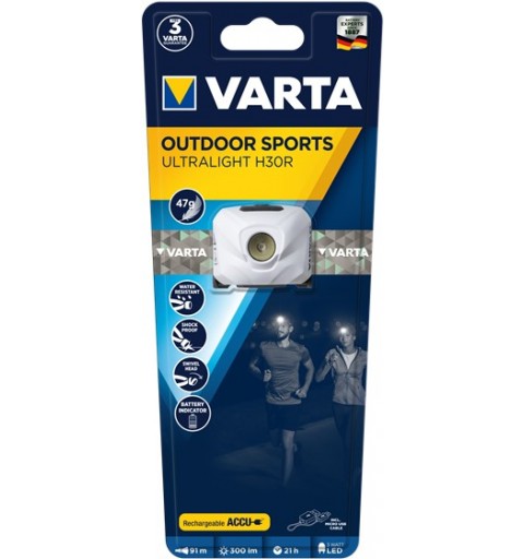 Varta ULTRALIGHT H30R Blanc Lampe frontale LED