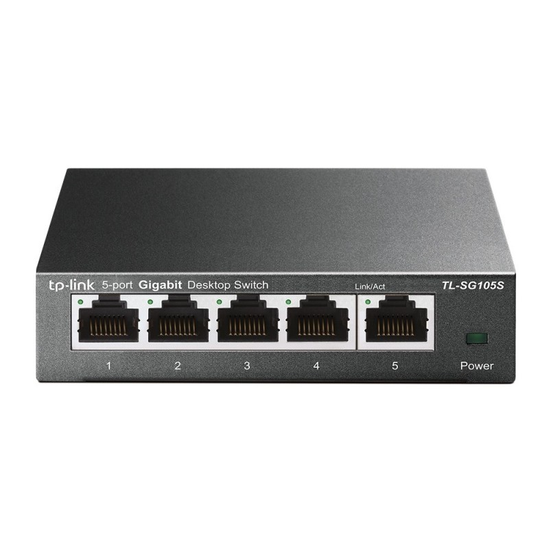 TP-LINK TL-SG105S No administrado L2 Gigabit Ethernet (10 100 1000) Negro