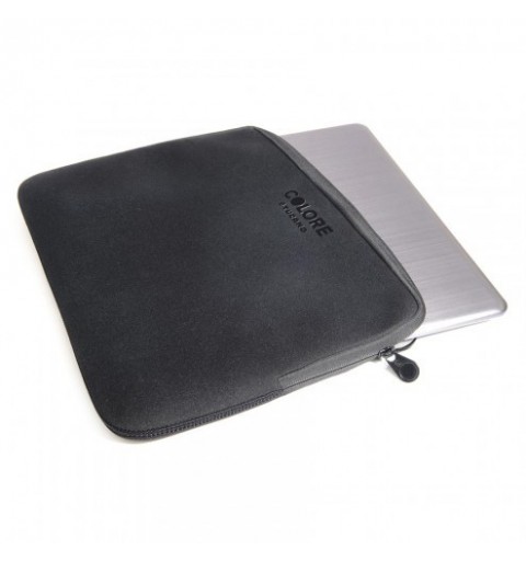 Tucano Colore Second Skin notebook case 31.8 cm (12.5") Sleeve case Black