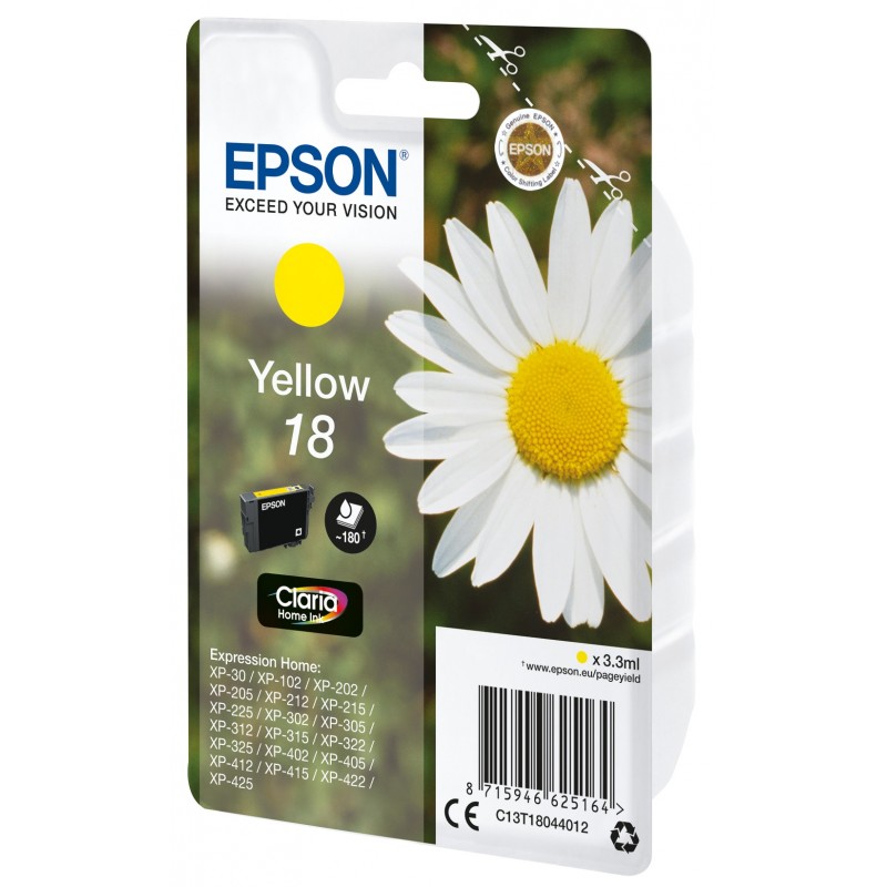 Epson Daisy Cartucho 18 amarillo (etiqueta RF)