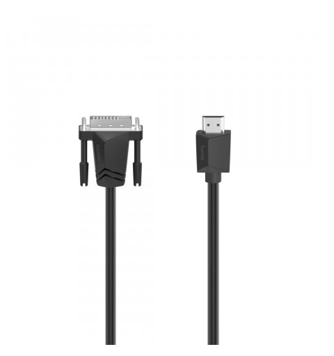 Hama 00200715 câble DVI 1,5 m HDMI Type A (Standard) DVI-I Noir