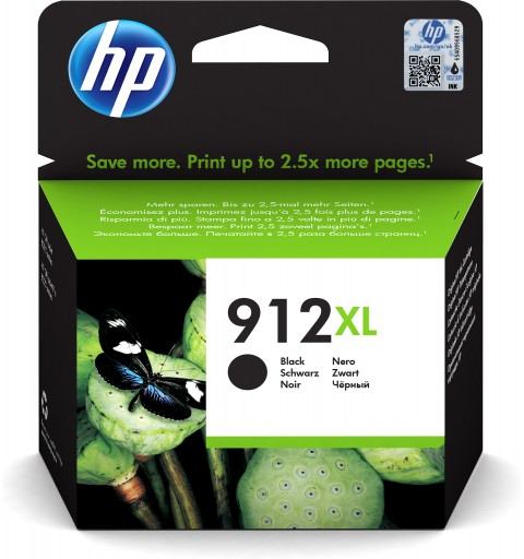 HP 912XL Cartouche d'encre noire authentique, grande capacité