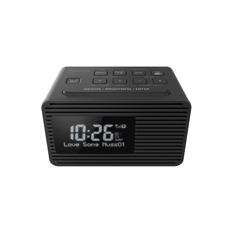 Panasonic RC-D8EG-K radio Reloj Negro