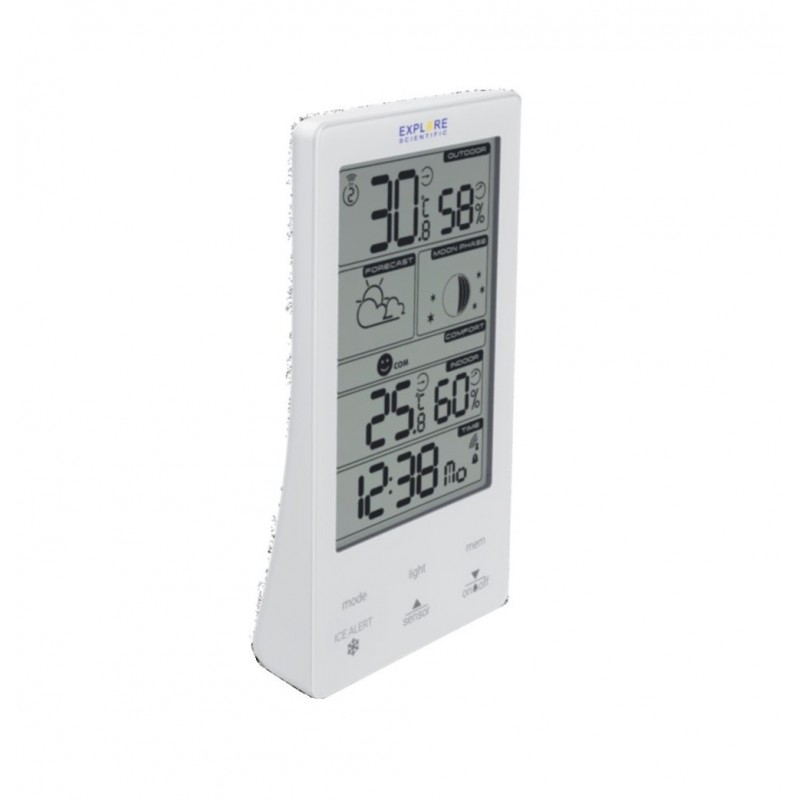 Explore Scientific WSH-4009 digital weather station White AC