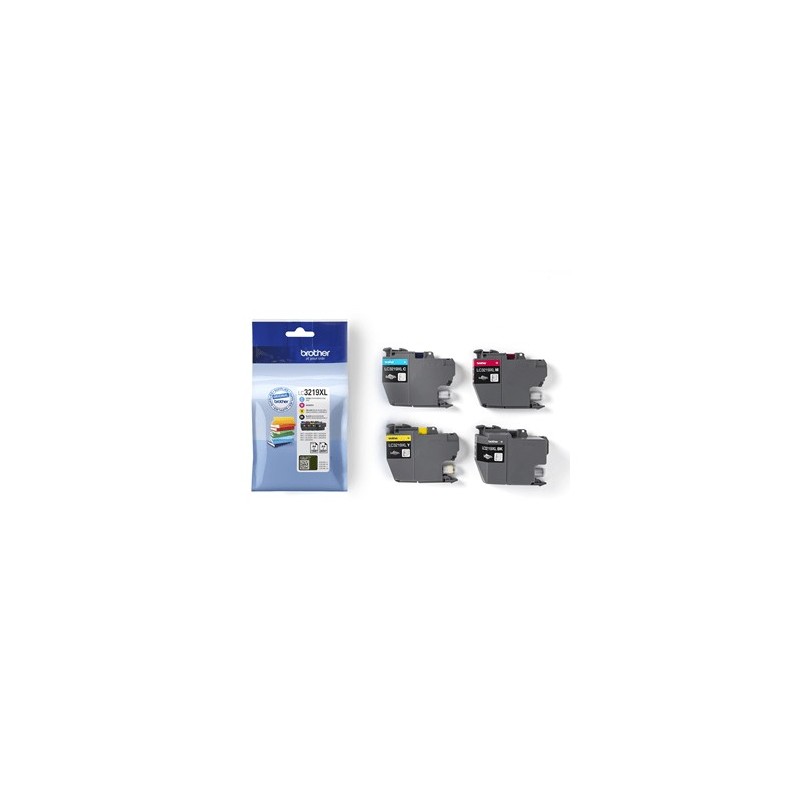 Brother LC-3219XLVAL ink cartridge 4 pc(s) Original Standard Yield Black, Cyan, Magenta, Yellow