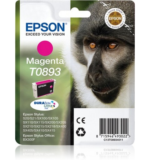 Epson Monkey Cartucho T0893 magenta (etiqueta RF)