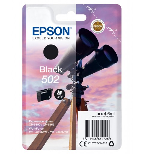 Epson Singlepack Black 502 Ink