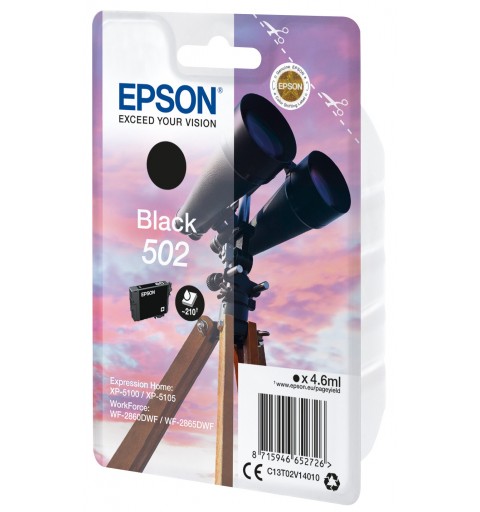 Epson Singlepack Black 502 Ink