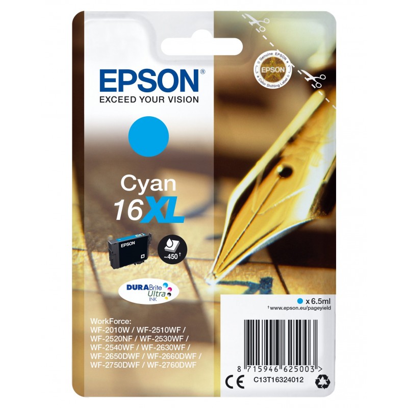 Epson Pen and crossword Cartouche "Stylo à plume" 16XL - Encre DURABrite Ultra C