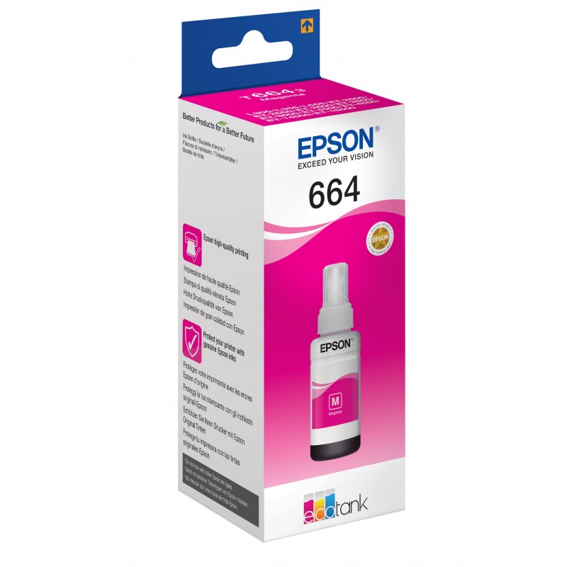 Epson 664 Ecotank Magenta ink bottle (70ml)