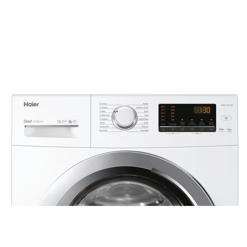 Haier Series 30 HW90-SB1230N lavadora Carga frontal 9 kg 1200 RPM A Blanco