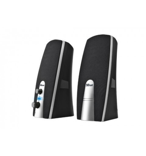 Trust MiLa 2.0 Speaker Set Schwarz, Silber Verkabelt 5 W