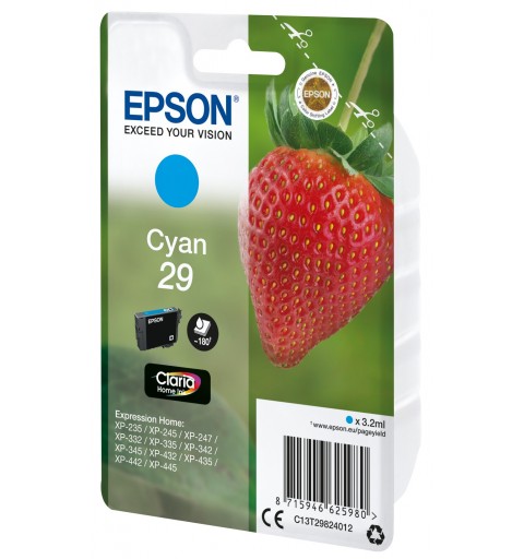 Epson Strawberry Cartuccia Fragole Ciano Inchiostri Claria Home 29