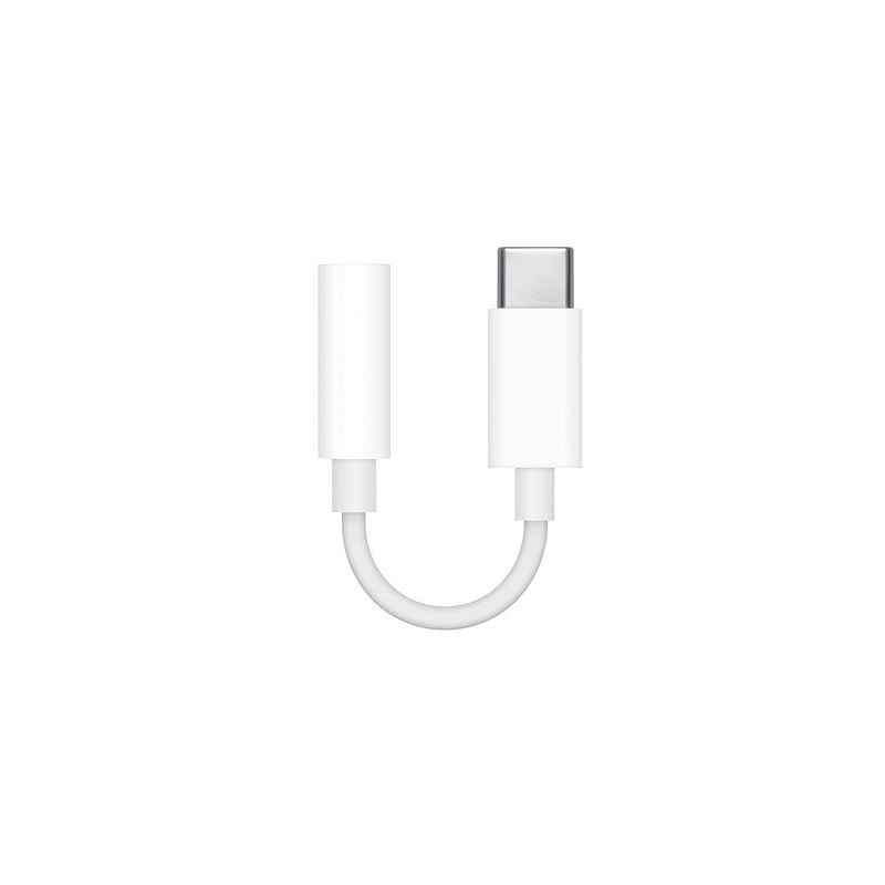 Apple MU7E2ZM A cable de teléfono móvil Blanco 3,5mm USB C