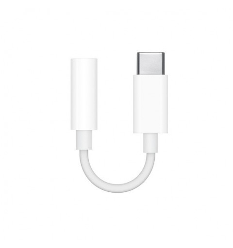 Apple MU7E2ZM A cable de teléfono móvil Blanco 3,5mm USB C