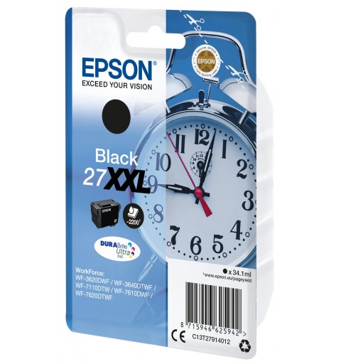 Epson Singlepack Black 27XXL DURABrite Ultra Ink