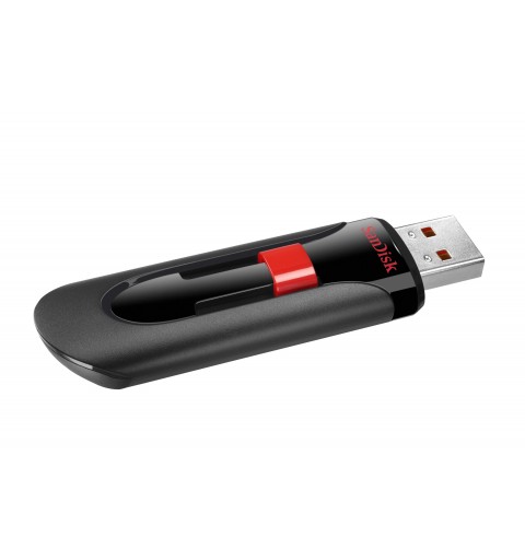 SanDisk Cruzer Glide unidad flash USB 64 GB USB tipo A 2.0 Negro, Rojo