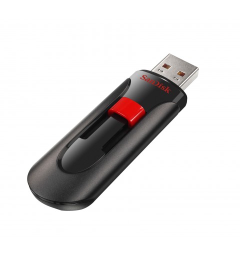 SanDisk Cruzer Glide unidad flash USB 64 GB USB tipo A 2.0 Negro, Rojo