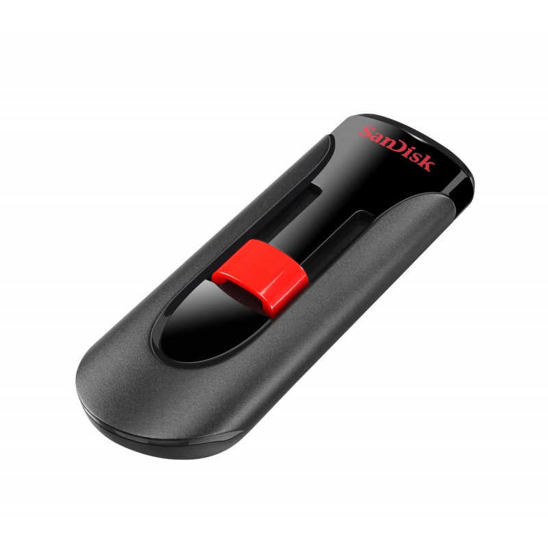 SanDisk Cruzer Glide unidad flash USB 64 GB USB tipo A 2.0 Negro, Rojo