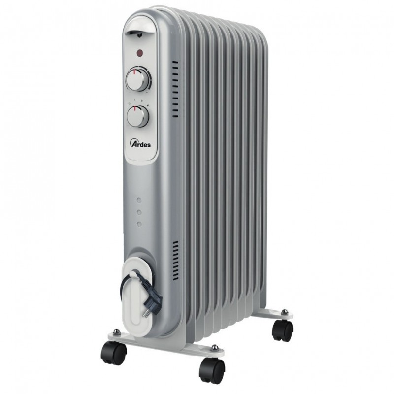 Ardes Curvy 11 Indoor Black, Grey, White 2500 W Oil electric space heater