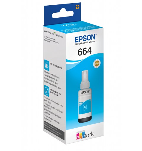 Epson 664 Ecotank Cyan ink bottle (70ml)