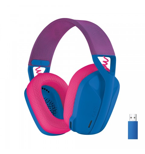 Logitech G G435 LIGHTSPEED Wireless Gaming Headset Auriculares Inalámbrico Diadema Juego Bluetooth Azul