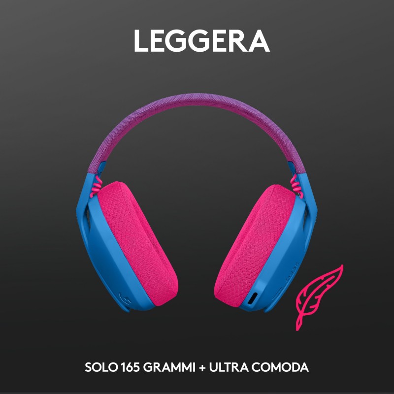 Logitech G Logitech G435 LIGHTSPEED Cuffie Gaming Wireless