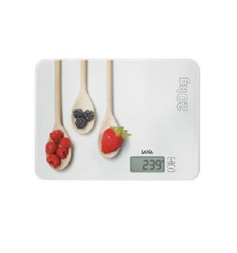 Laica KS5020 escabeaux de cuisine Multicolore, Blanc Comptoir Rectangle Balance de ménage électronique