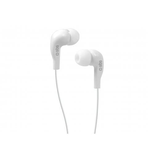 SBS TEINEARWL auricular y casco Auriculares Alámbrico Dentro de oído Llamadas Música Blanco