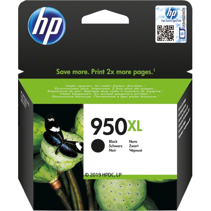 HP 950XL cartouche d'encre noir grande capacité authentique