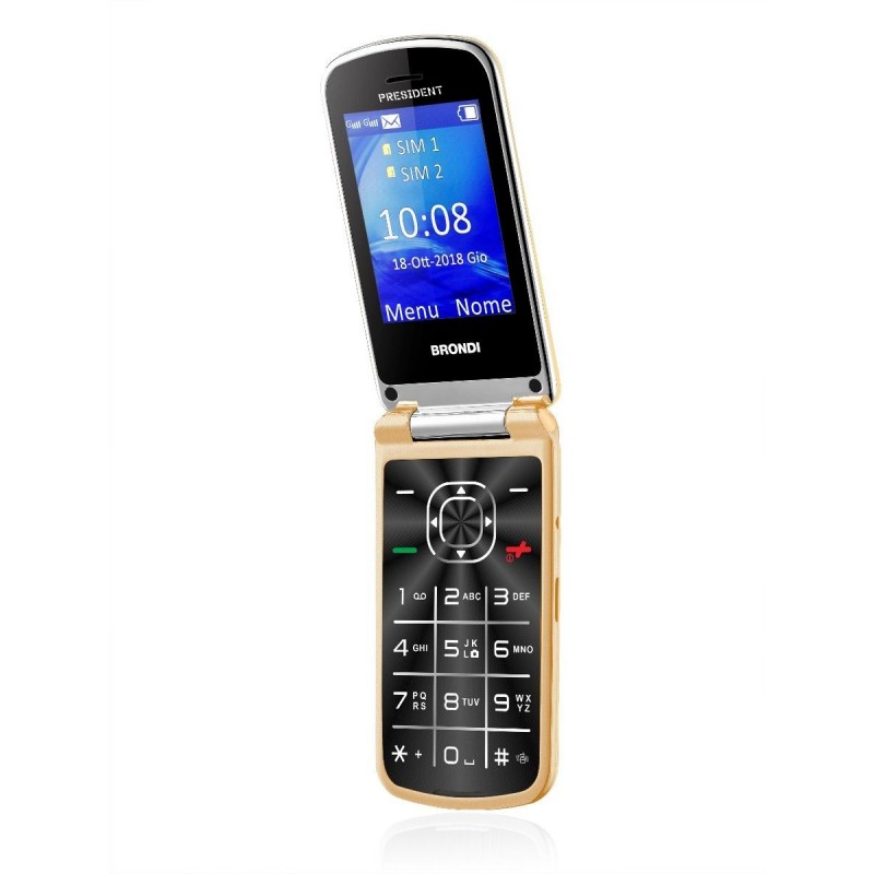 Brondi President 7.62 cm (3") 130 g Gold Feature phone