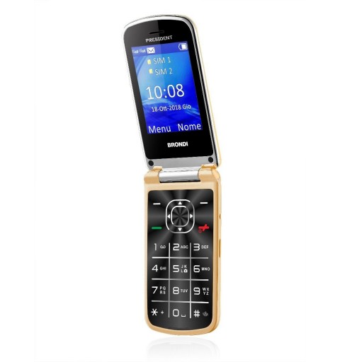 Brondi President 7.62 cm (3") 130 g Gold Feature phone