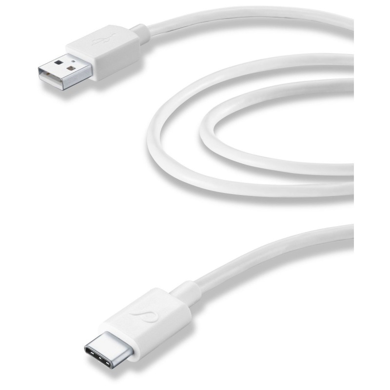 Cellularline USBDATACUSBC2MW cable USB 2 m USB 2.0 USB A USB C Blanco