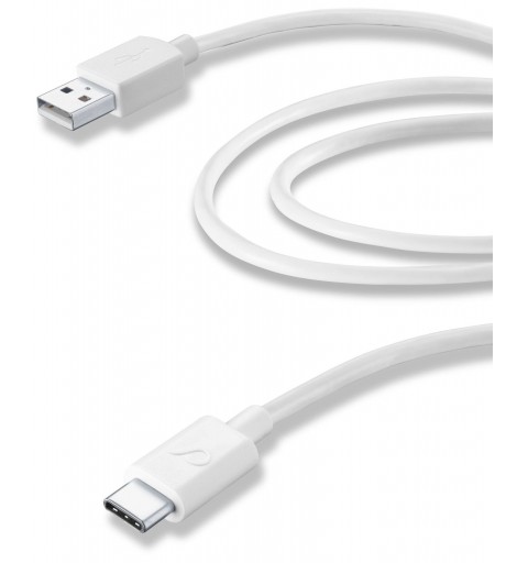 Cellularline USBDATACUSBC2MW câble USB 2 m USB 2.0 USB A USB C Blanc