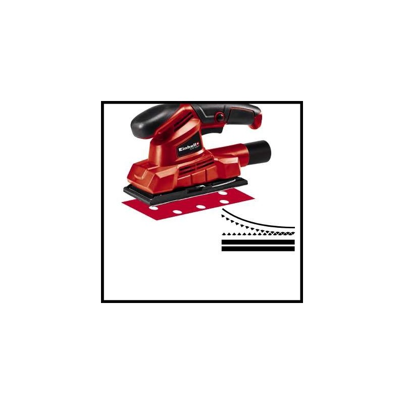 Einhell TE-OS 18/230 Li Solo Ponceuse à feuille abrasive 11000 tr/min 22000  OPM Noir, Rouge