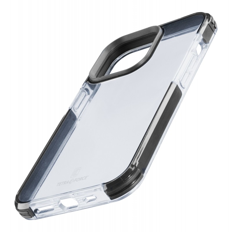 Cellularline Tetra Force Strong Guard coque de protection pour téléphones portables 15,5 cm (6.1") Housse Noir, Transparent