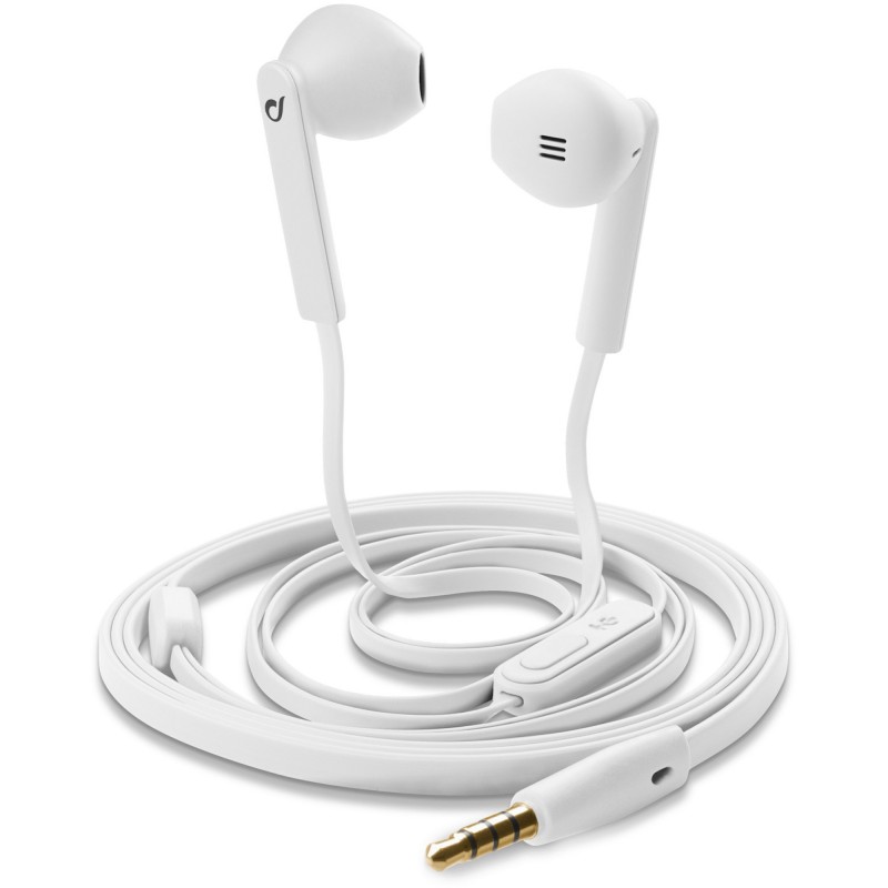 Cellularline 35895 Auriculares Alámbrico Dentro de oído Llamadas Música Blanco