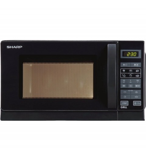 Sharp R-642BKW Encimera Microondas combinado 20 L 800 W Negro