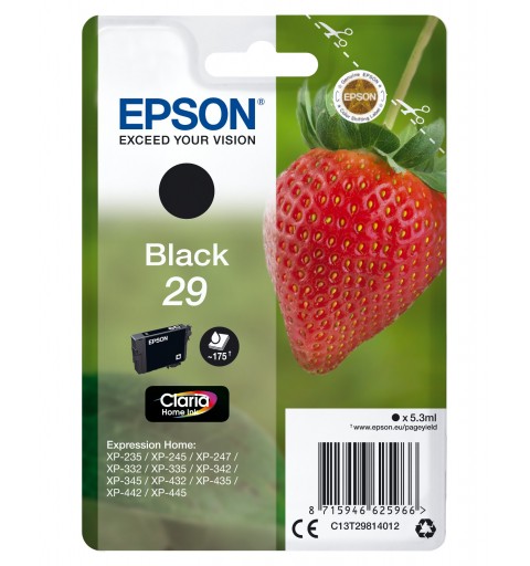 Epson Strawberry Cartuccia Fragole Nero Inchiostri Claria Home 29