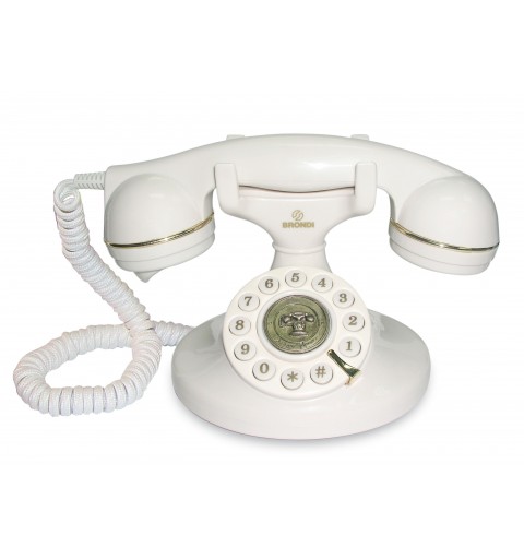 Brondi Vintage 10 Téléphone analogique Blanc