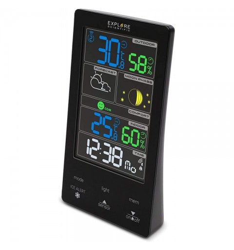 Explore Scientific WSC-4009 digital weather station Black LCD AC