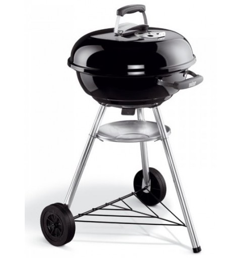 Weber Compact Barbacoa Tetera Carbón vegetal Negro