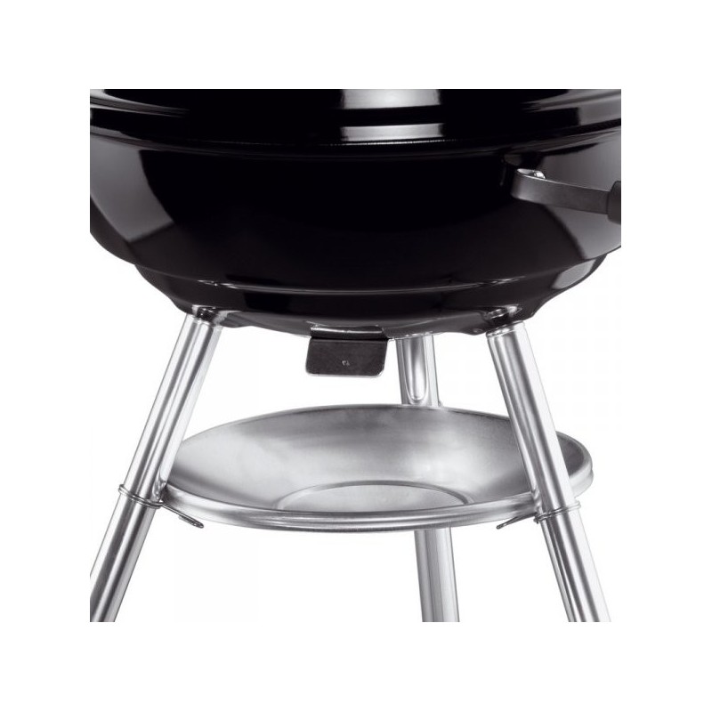 Weber Compact Barbacoa Tetera Carbón vegetal Negro