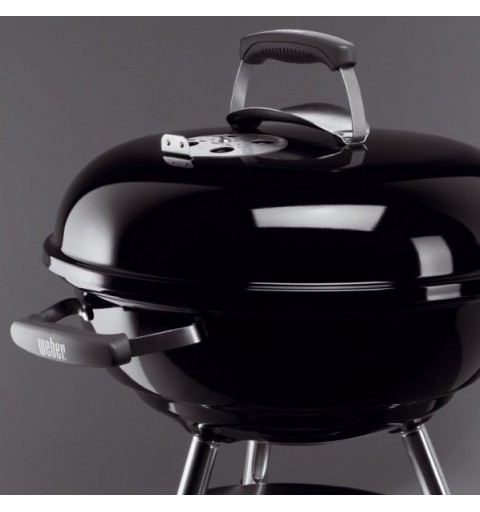 Weber Compact Barbacoa Tetera Carbón vegetal Negro