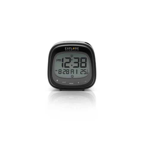 Explore Scientific RDP3007 despertador Reloj despertador digital Negro, Gris